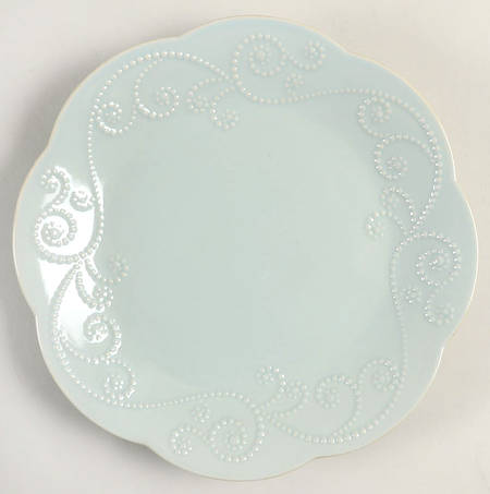 French Perle Ice Blue Salad/Dessert Plate