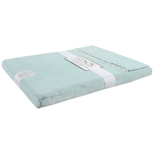 French Perle Ice Blue 52" x 70" Oblong Tablecloth