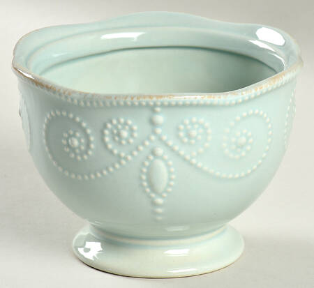 French Perle Ice Blue Sugar Bowl No Lid