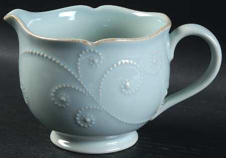 French Perle Ice Blue Gravy Boat