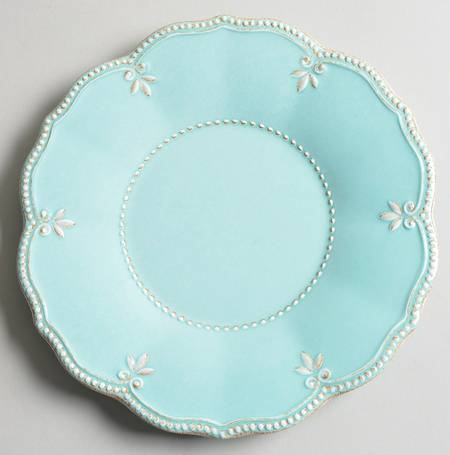 French Perle Ice Blue Melamine Salad Plate