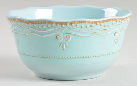 French Perle Ice Blue Melamine All Purpose Bowl