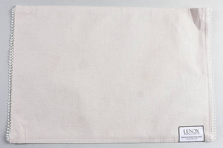 French Perle White Cloth Placemat