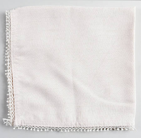 French Perle White Cloth Napkin