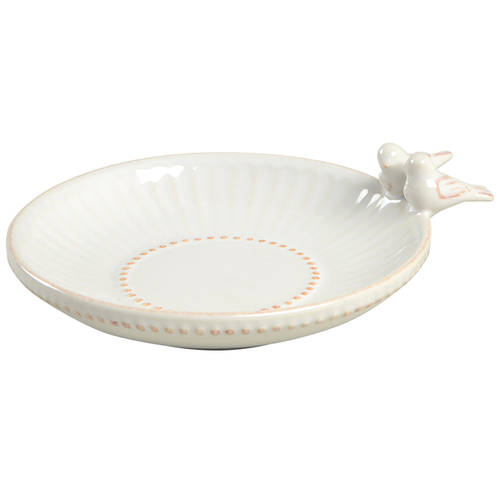 French Perle White Ring Holder