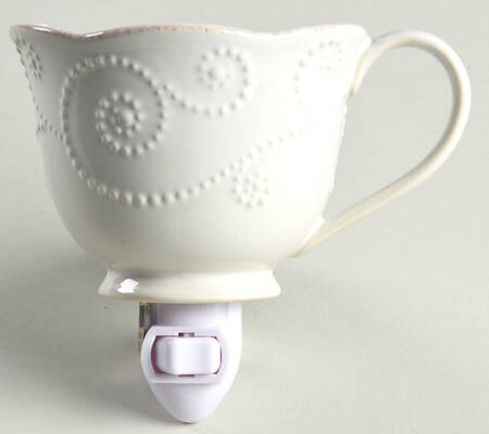 French Perle White 1 5/8" + cup (H) Night Light/Cup HC