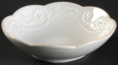 French Perle White Individual Dip Dish