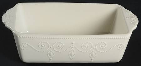 French Perle White Loaf Pan