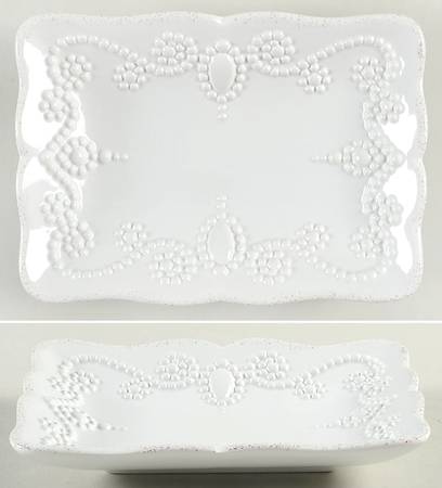French Perle White Soap Dish