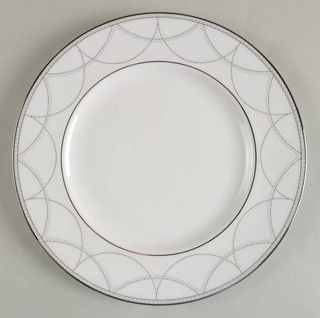 Iced Pirouette Accent Luncheon Plate