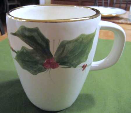 Antique Holly Mug