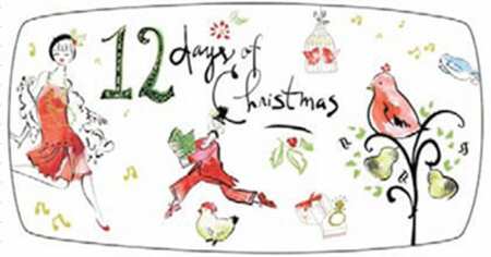 12 Days of Christmas Hors d'Oeuvre Tray