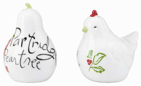 12 Days of Christmas Figural Salt and Pepper