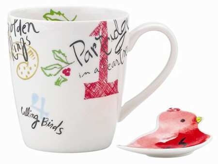 12 Days of Christmas Mug with Buddy (Mug & Teabag Holder)