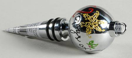 12 Days of Christmas Metal Wine Bottle Stopper