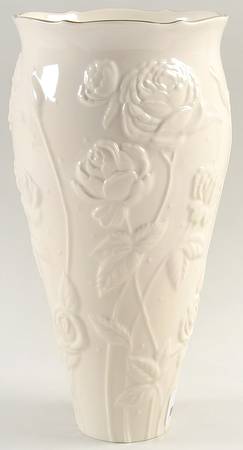 Ivory Rose 11" Vase