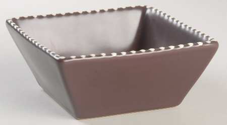 Dots on Rim (Sand on Raisin) 5" Square Berry Bowl