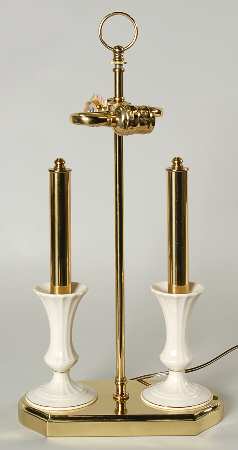 Davenport 18" Dual Electric Lamp No Shade
