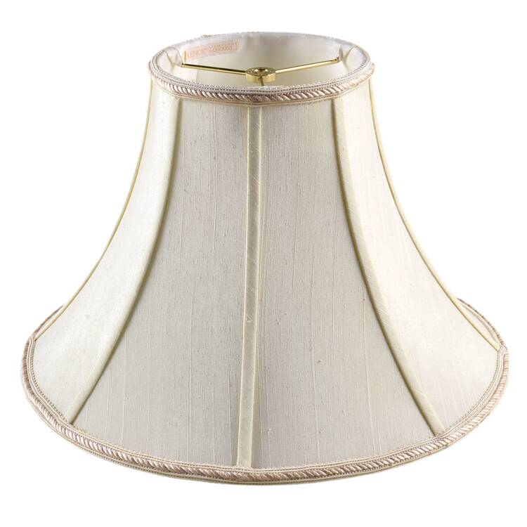 White Linen Shade for 28" Electric Lamp