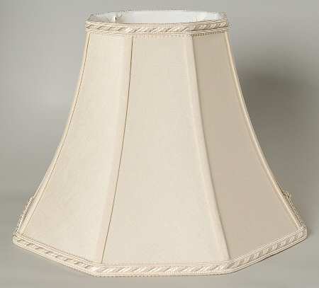 White Linen Shade for 31" Electric Lamp