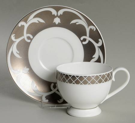 Aubusson Footed Cup & Saucer Set
