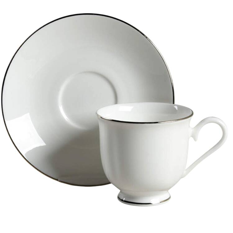 L371 Footed Cup & Saucer Set