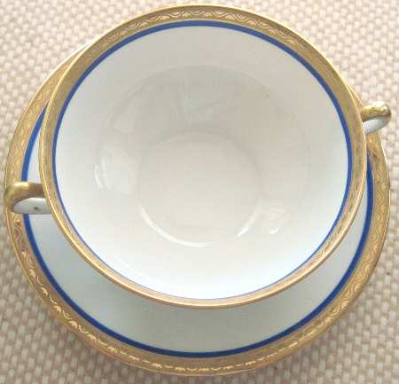 LNT338 Flat Cream Soup Bowl & Saucer Set