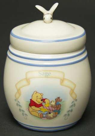 Pooh Pantry Spice Jar Set Individual Jar & Lid