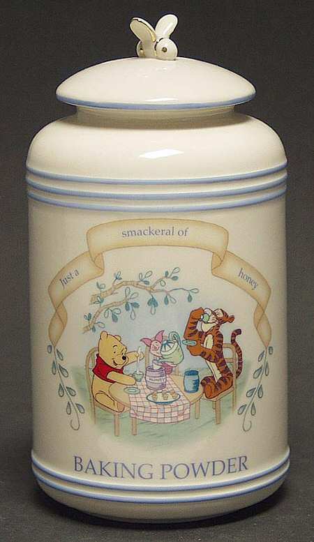 Pooh Pantry Baking Powder Canister & Lid