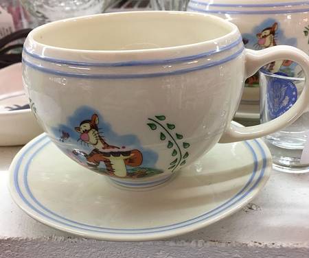 Pooh Pantry Flat Cup & Saucer Set
