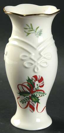 Mistletoe & Holly 5" Bud Vase