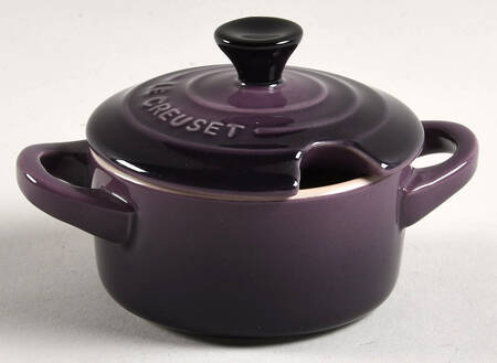 Cassis Condiment Pot & Lid