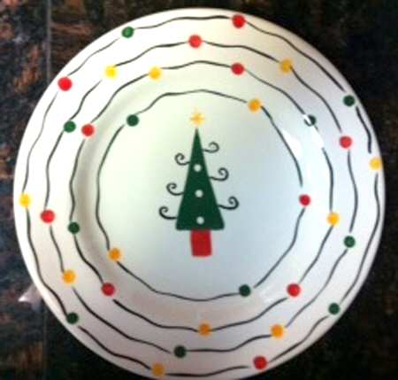 X'Mas Light Salad Plate
