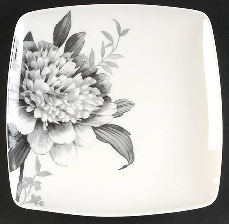 Moonlit Garden Square Accent Salad Plate