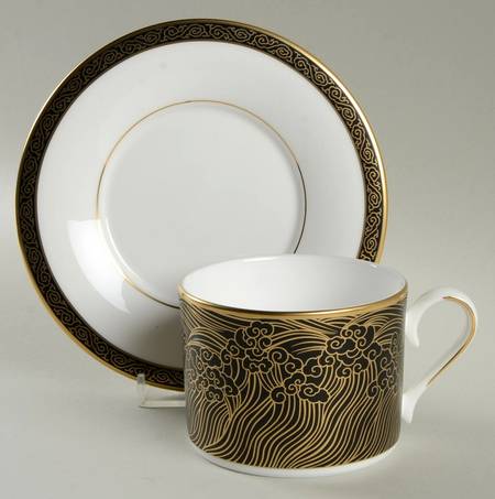 Mandarin Flat Cup & Saucer Set
