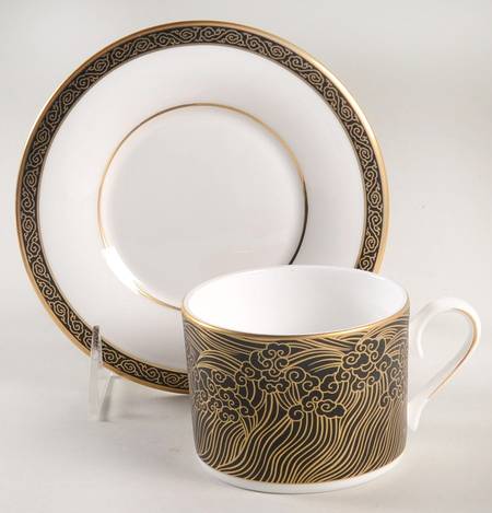 Mandarin Flat Cup & Saucer Set