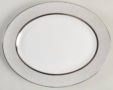 Pearl Beads 13" Oval Serving Platter