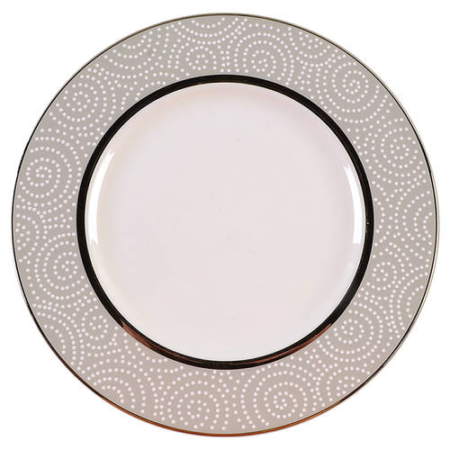 Pearl Beads Accent Luncheon Plate