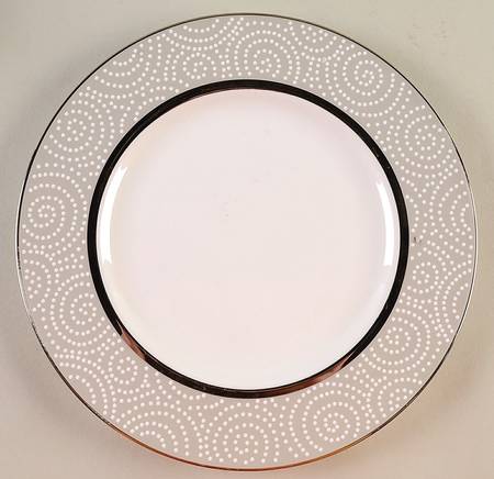 Pearl Beads Accent Luncheon Plate