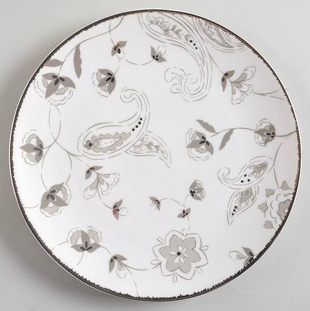 Paisley Terrace Coupe Accent Luncheon Plate