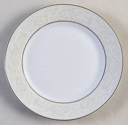 Orchid Silver Salad Plate