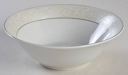 Orchid Silver Soup/Cereal Bowl