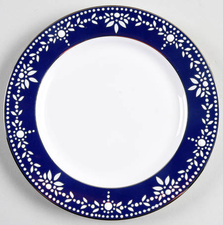 Empire Pearl Indigo Bread & Butter Plate