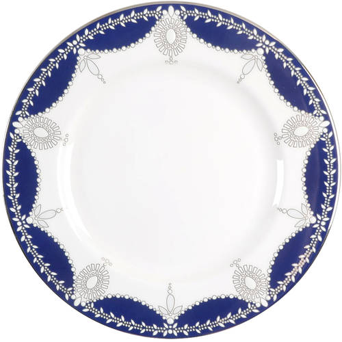 Empire Pearl Indigo Salad Plate