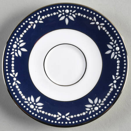 Empire Pearl Indigo Saucer for Demitasse Cup