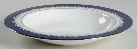 Empire Pearl Indigo Large Rim Soup Bowl