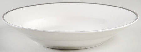 Platinum Banded Rim Soup Bowl