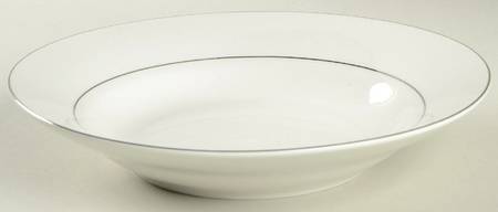 Platinum Banded Rim Soup Bowl