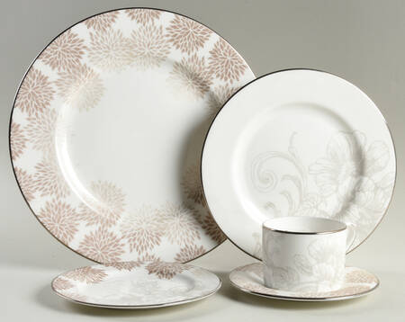 Floral Patina 5 Piece Place Setting