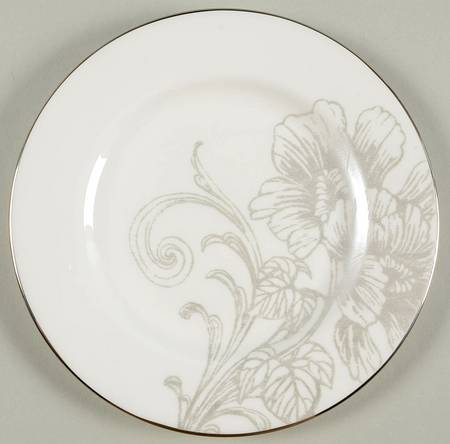 Floral Patina Salad Plate